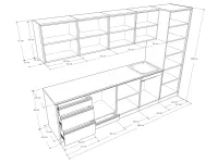 Linda 2 Konyha 304-60 méretrajz